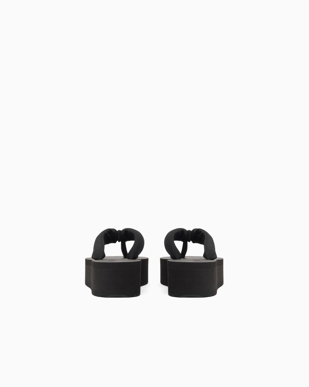 Emporio Armani White Flip-Flops With Rubber Wedge