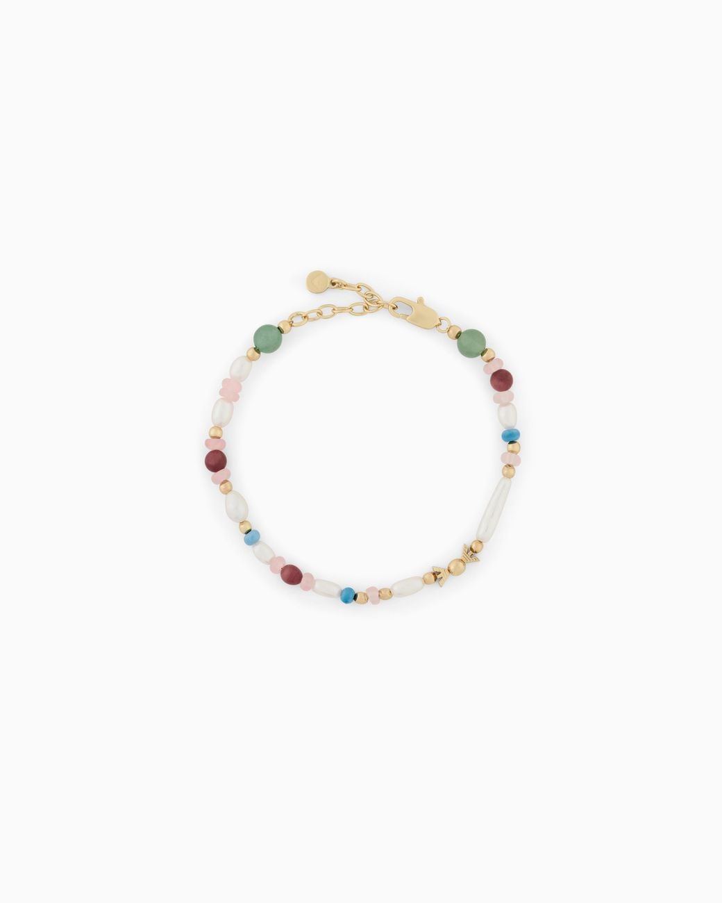 Emporio Armani White Pearl Beaded Bracelet