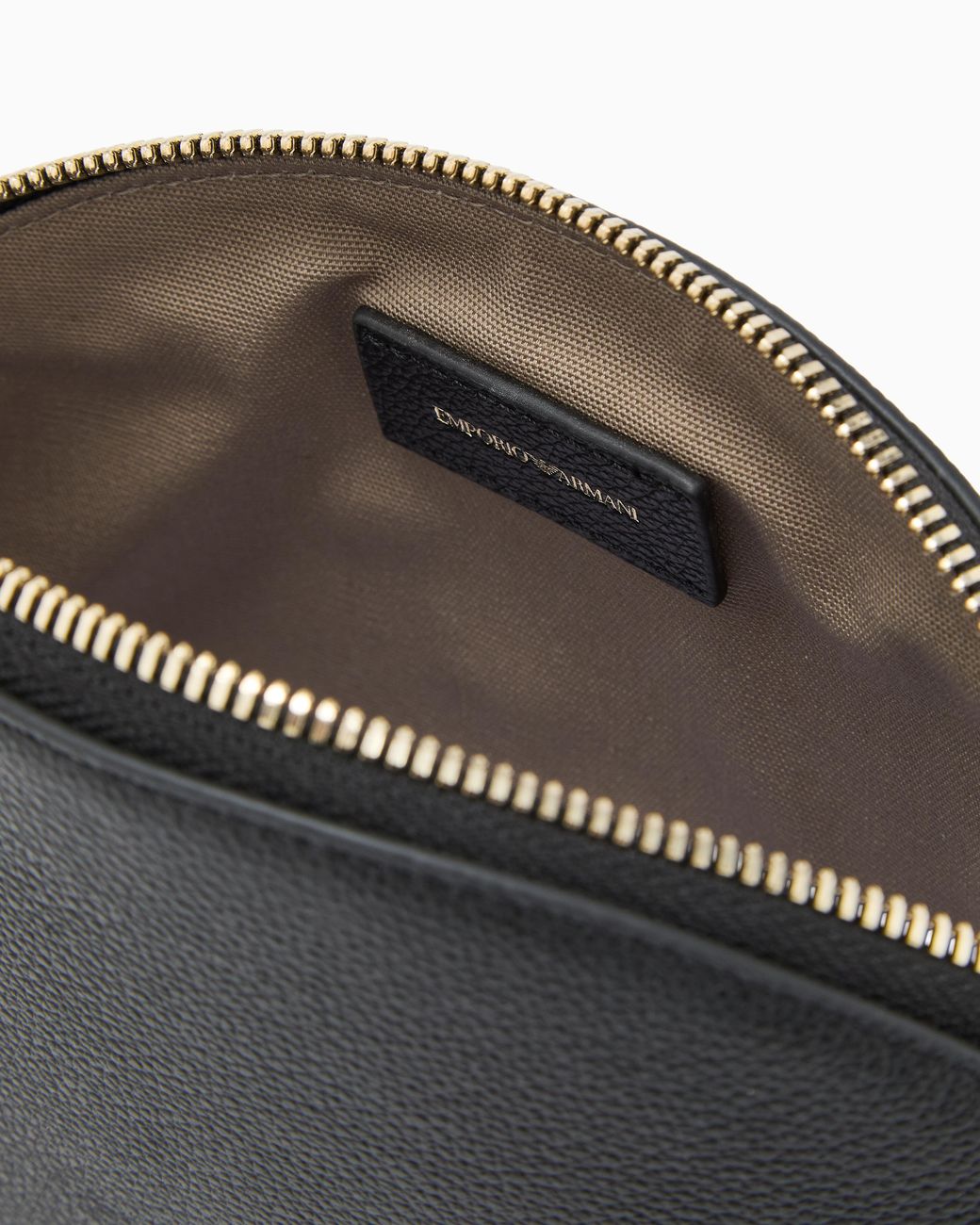 Neceser De Piel Con Estampado De Ciervo Emporio Armani de color Black