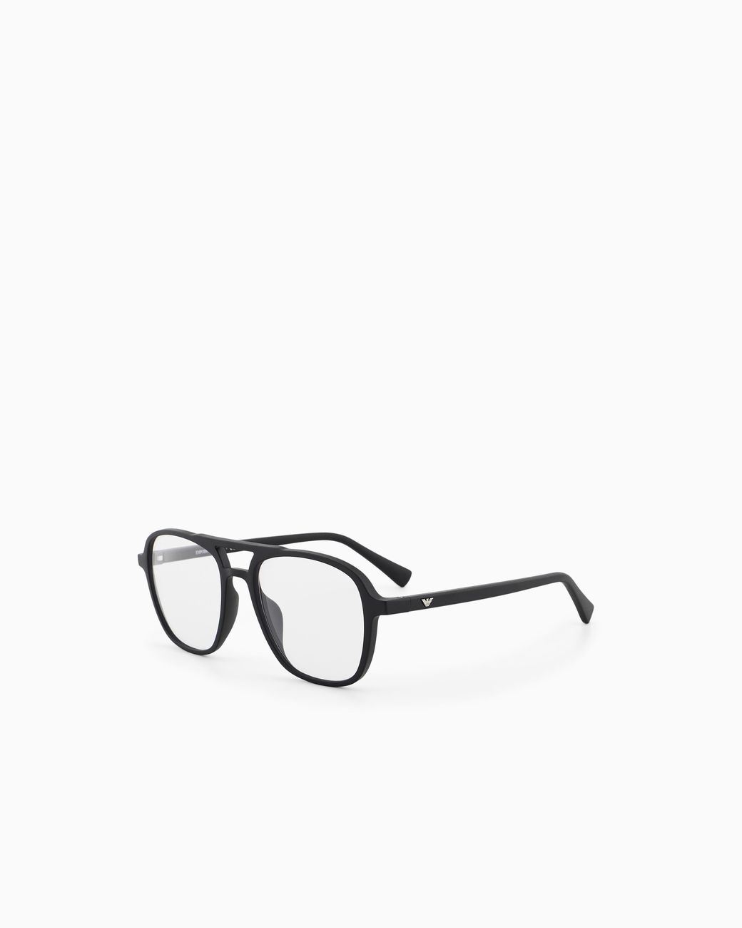 Emporio Armani Black Pilot-Shape Sunglasses for men
