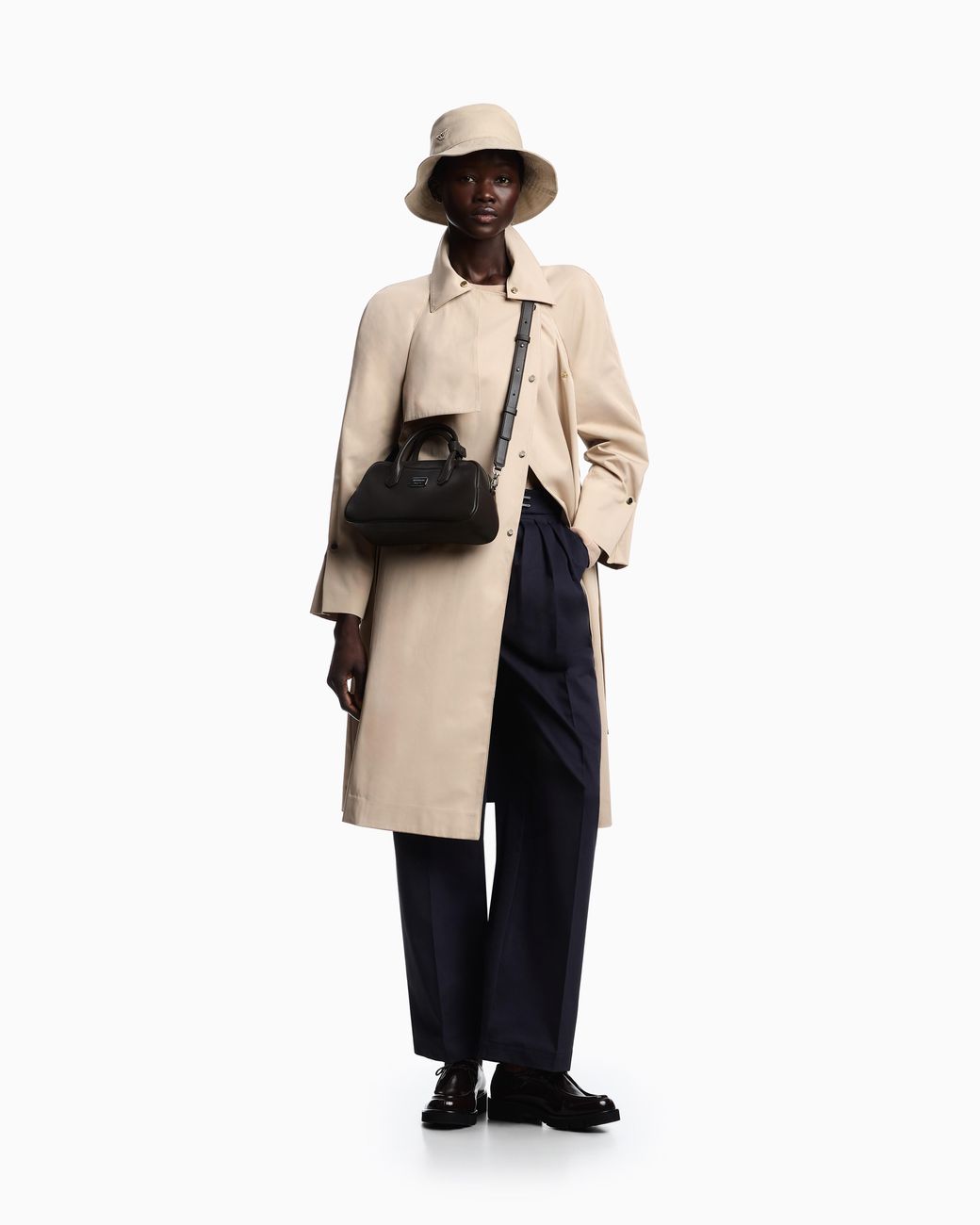 Emporio Armani Natural Trench Coat