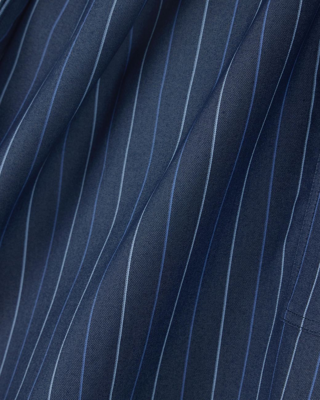 Emporio Armani Blue Unlined Wrap Skirt