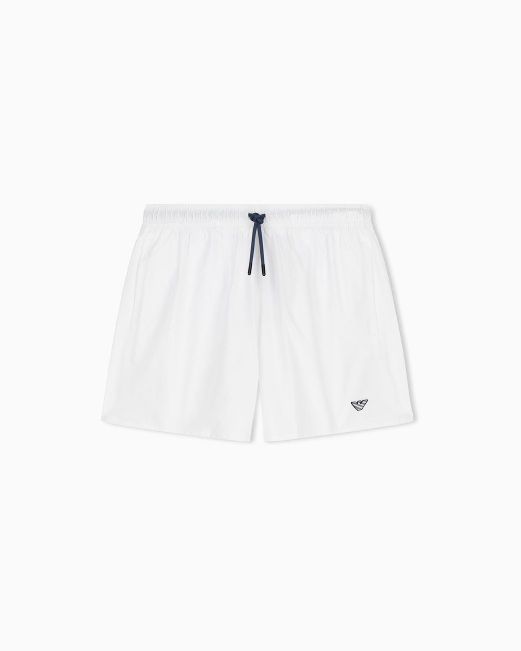 Emporio Armani White Essential Swim Shorts for men
