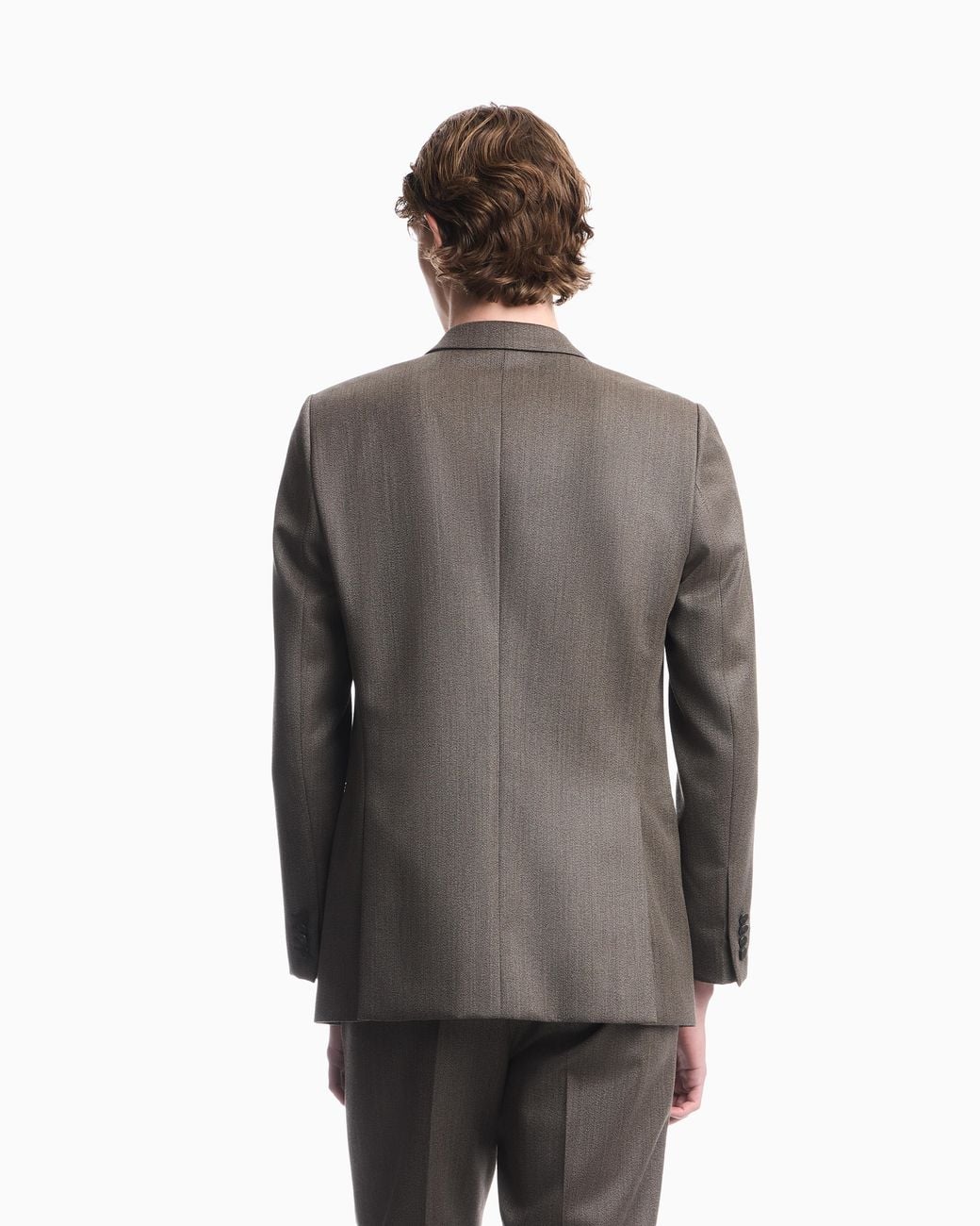 Emporio Armani Gray Double-Breasted Jacket for men