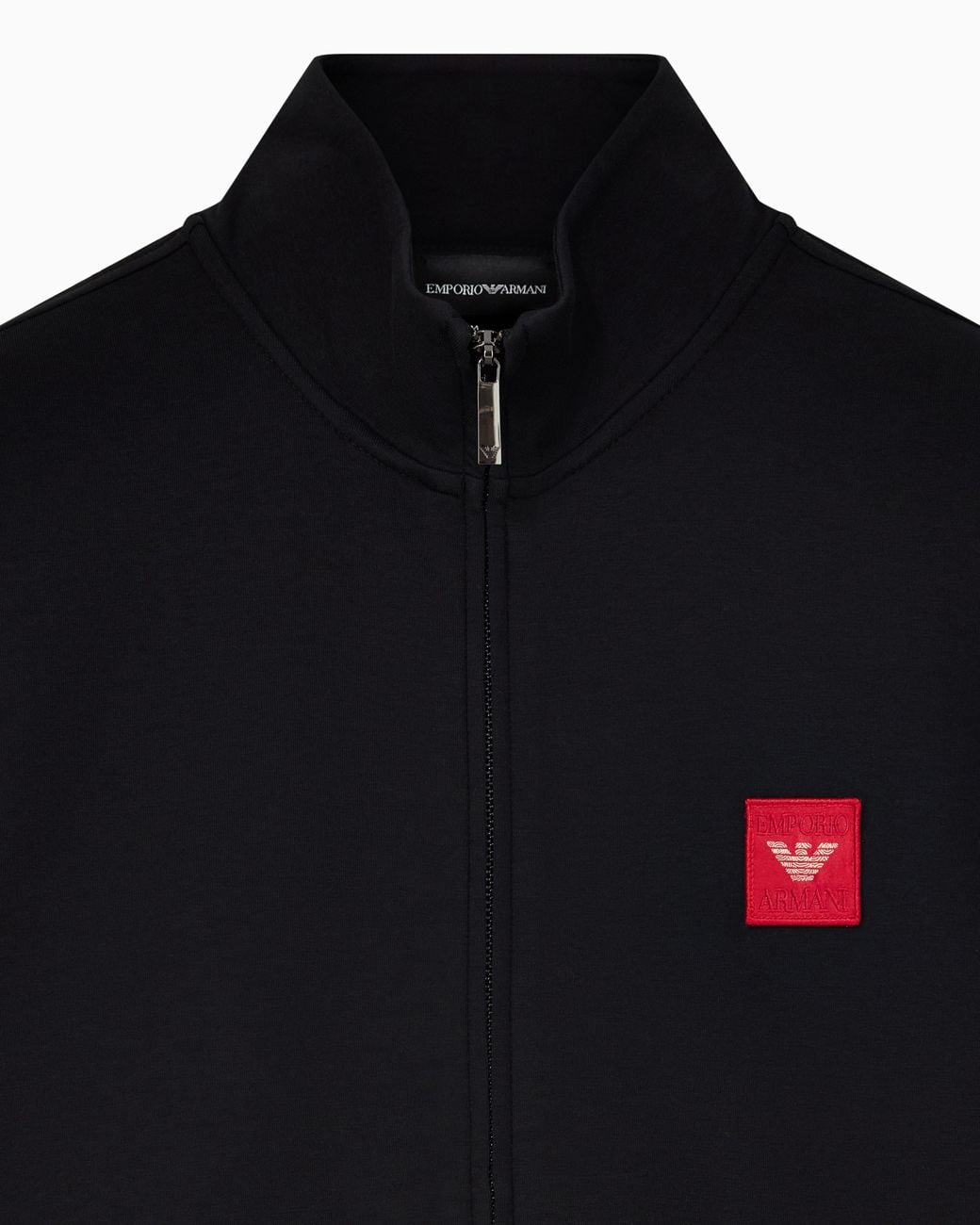 Emporio Armani Black Zip-Up Sweatshirts for men