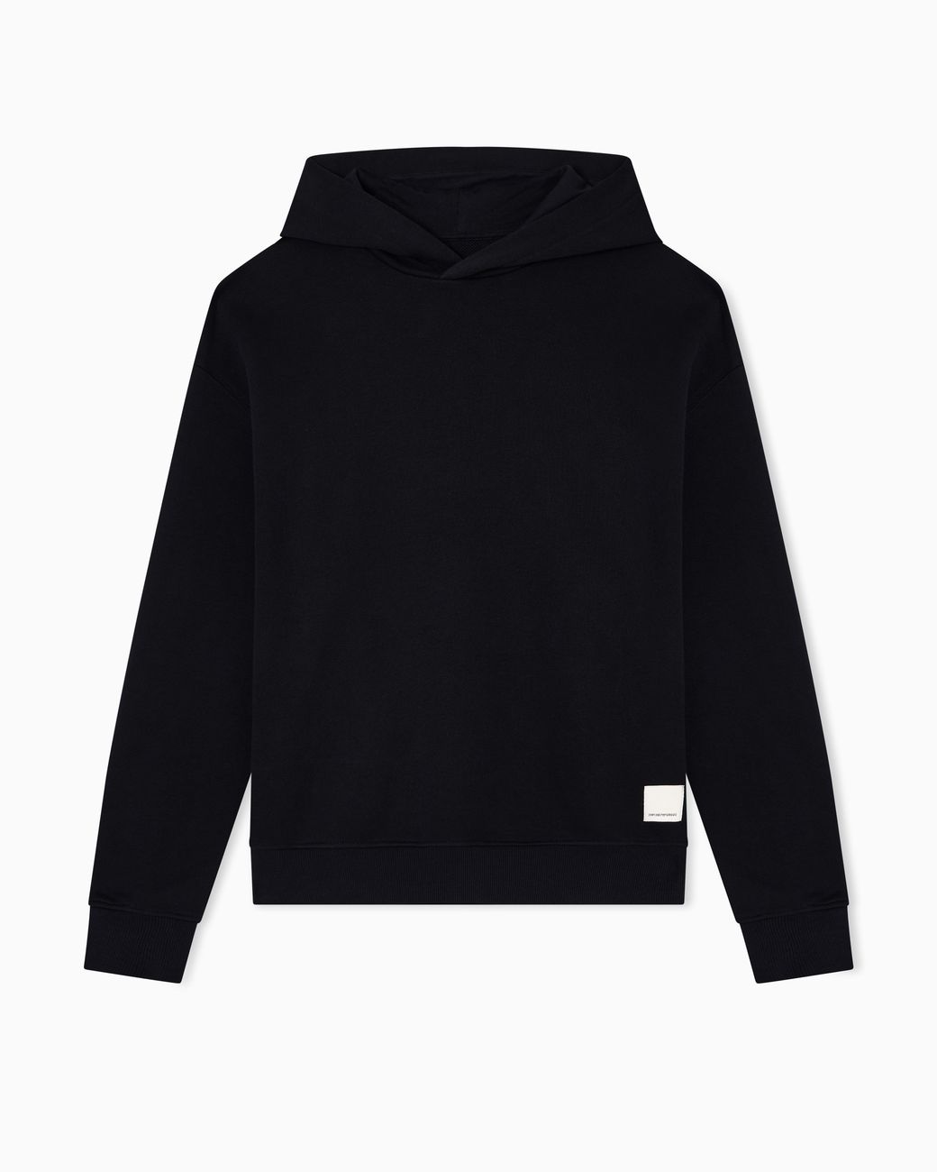 Emporio Armani Blue Jersey Hooded Sweatshirt for men