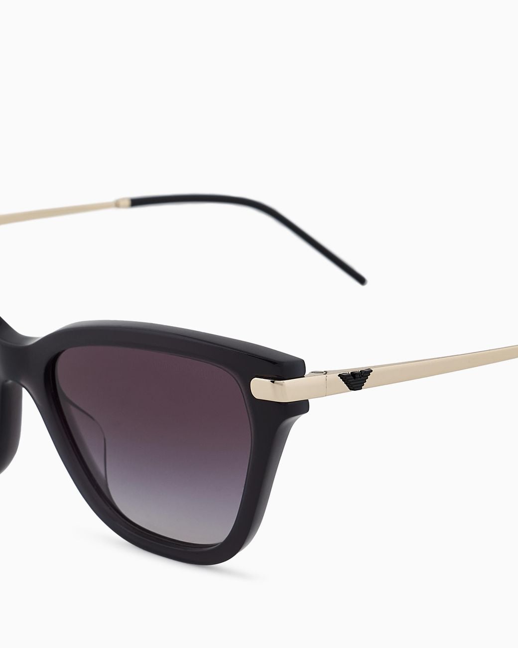 Emporio Armani Black Asian-Fit Cat-Eye Sunglasses