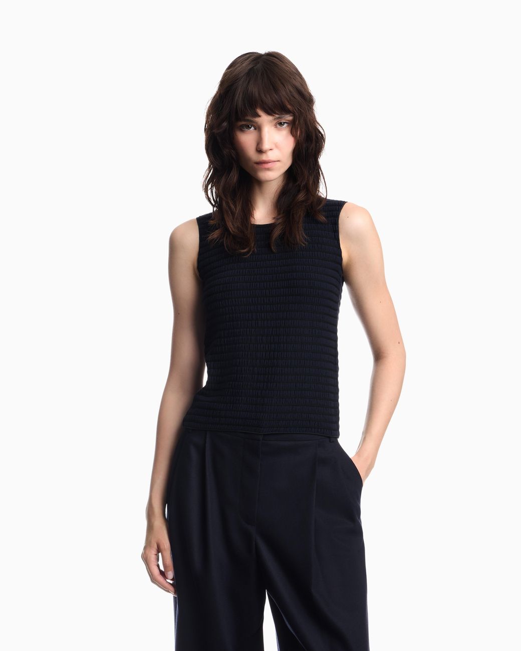 Emporio Armani Blue Slim Fit Top