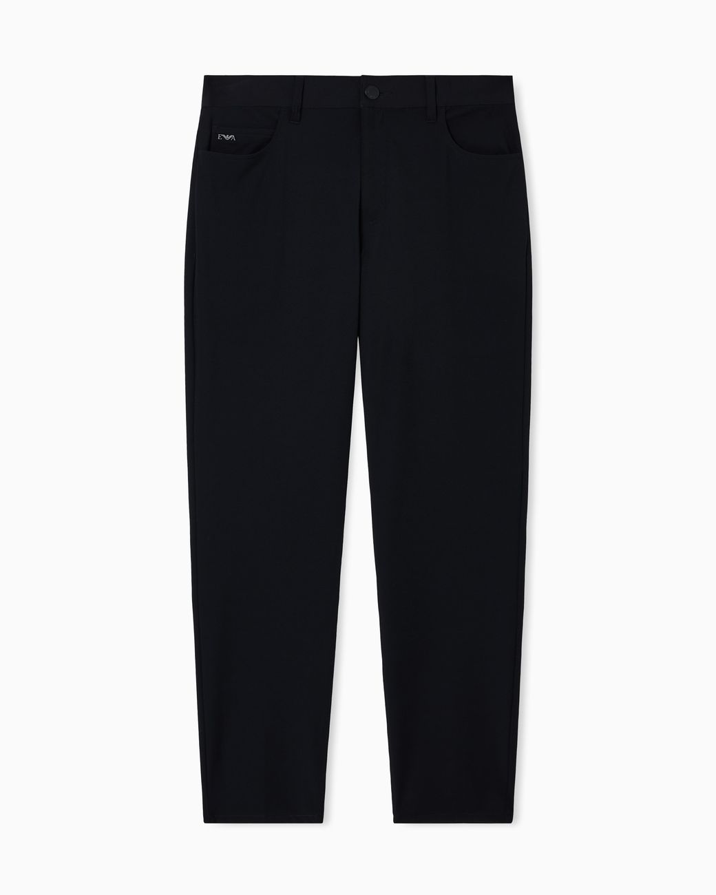 Emporio Armani Blue J05 Regular-Fit, Stretch-Nylon Twill Trousers for men