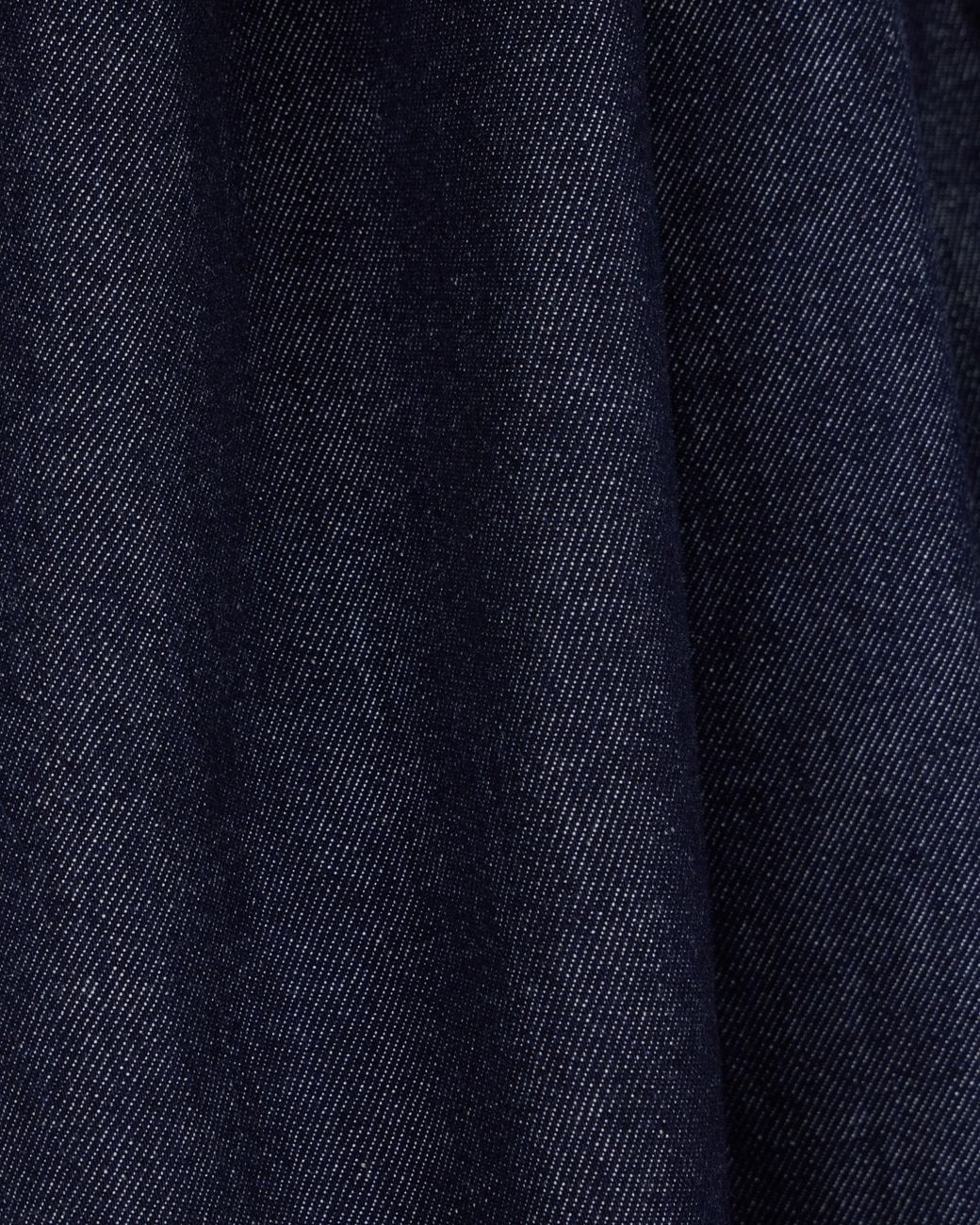 Emporio Armani Blue Cotton Denim Skirt With A Wide Waistband And Self-Tie Belt