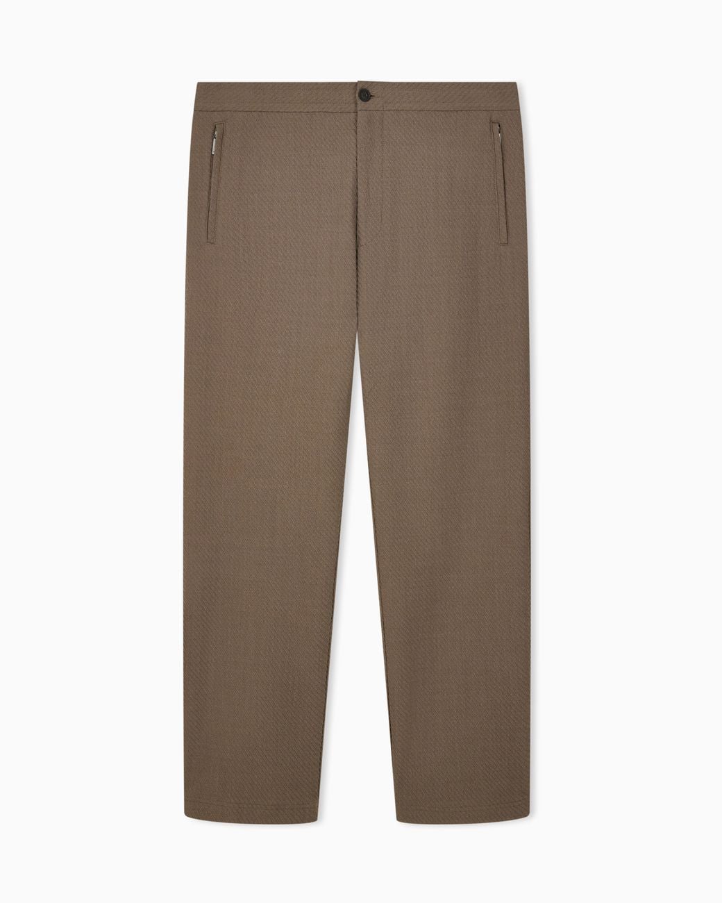 Emporio Armani Brown Formal Trousers for men