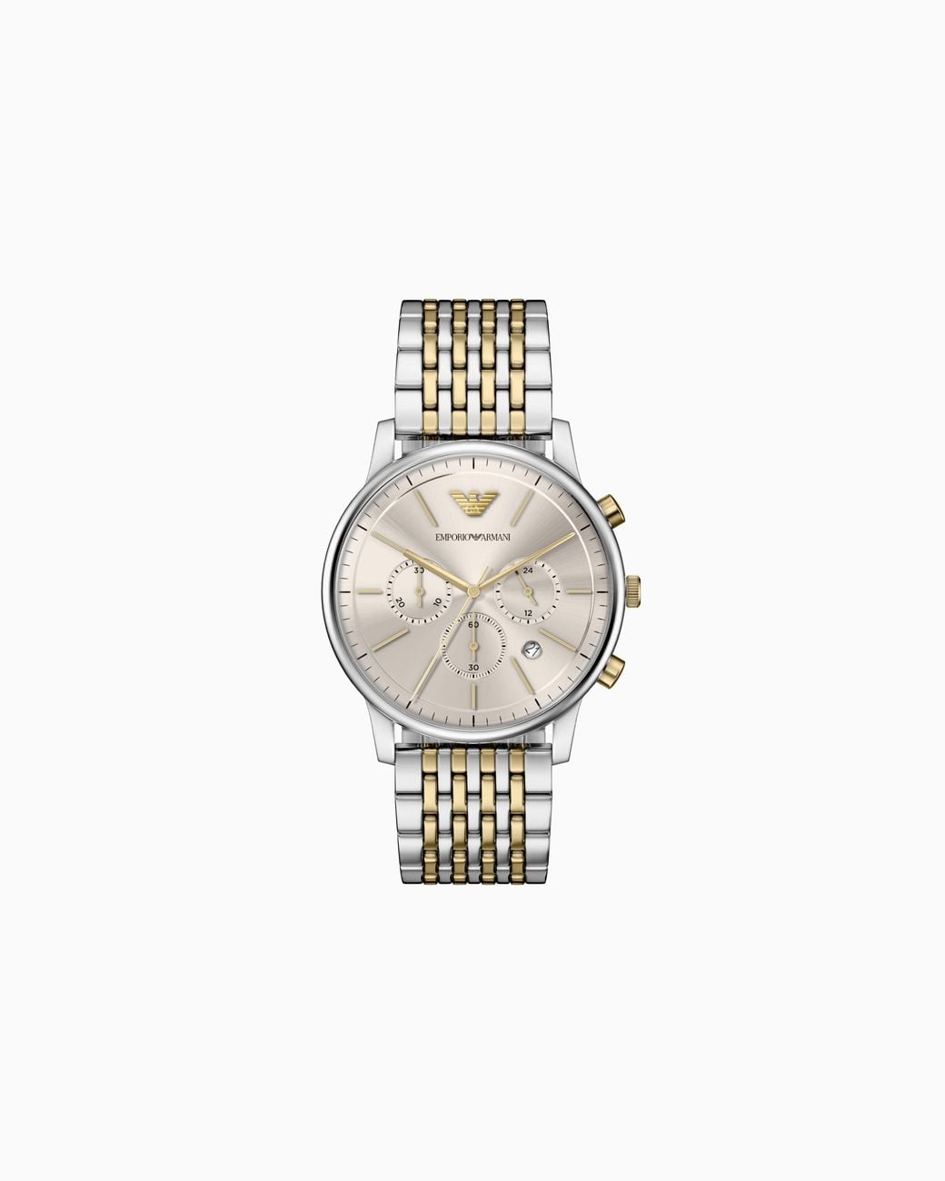 Emporio Armani White Quartz Chronograph Watch for men