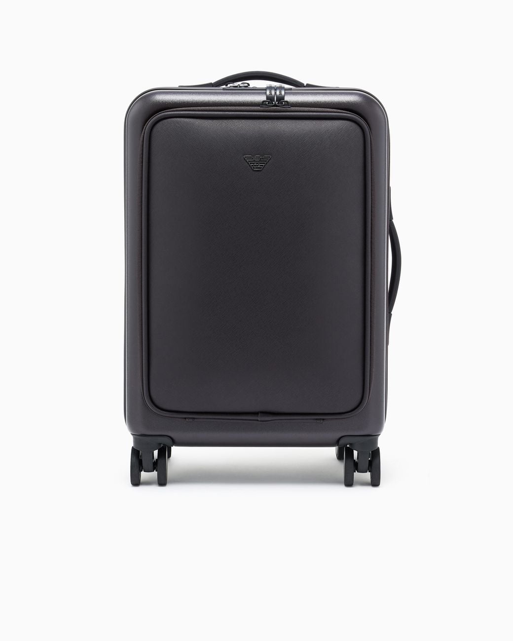 Emporio Armani Blue Abs Carry-On Case With Saffiano Detail And Eagle Plate for men