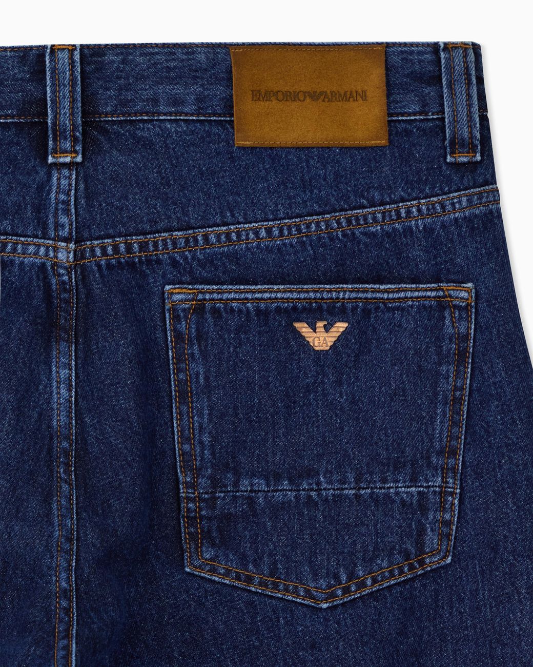 Emporio Armani Blue Loose Jeans for men