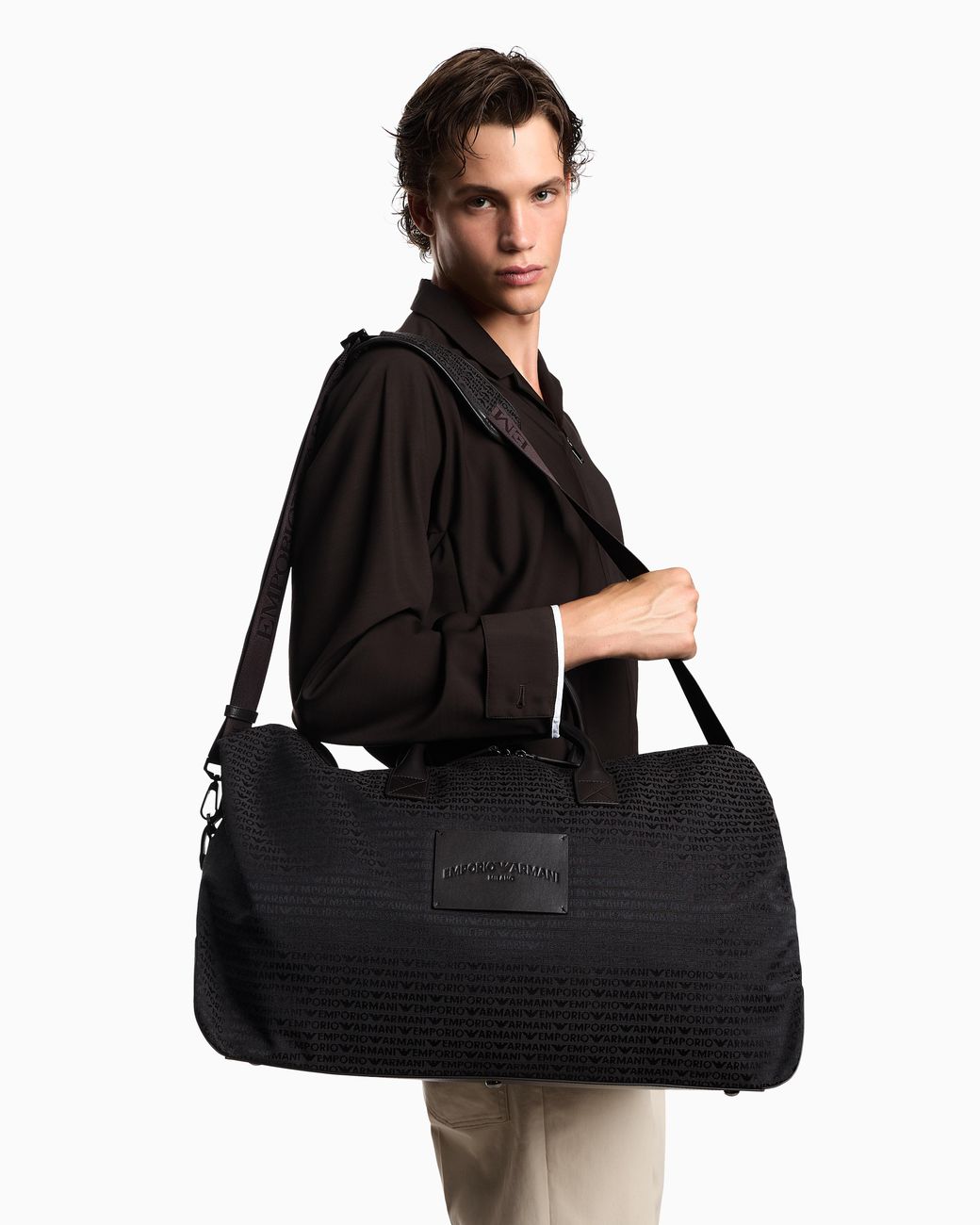 Borsone di Emporio Armani in Black da Uomo