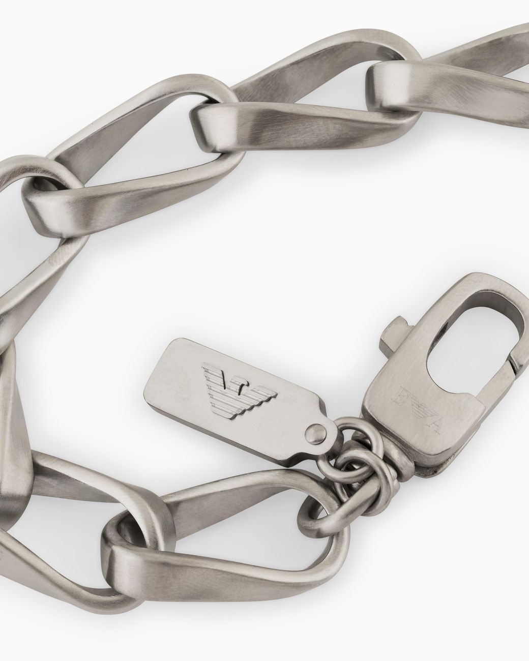 Emporio Armani Metallic Stainless Steel Chain Bracelet for men