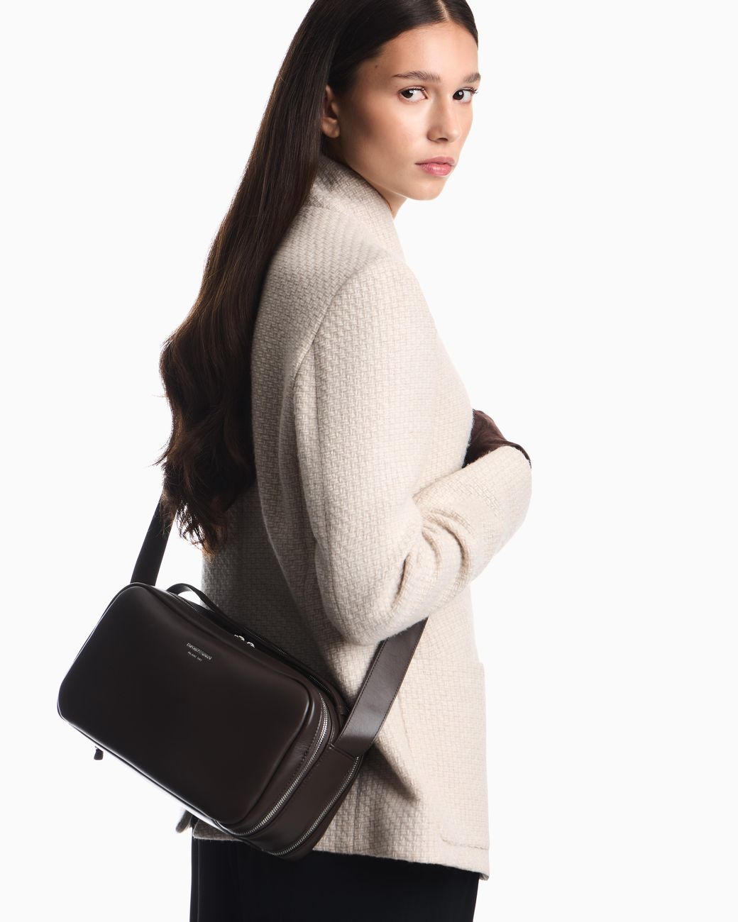 Emporio Armani Gray Bauletto Bag
