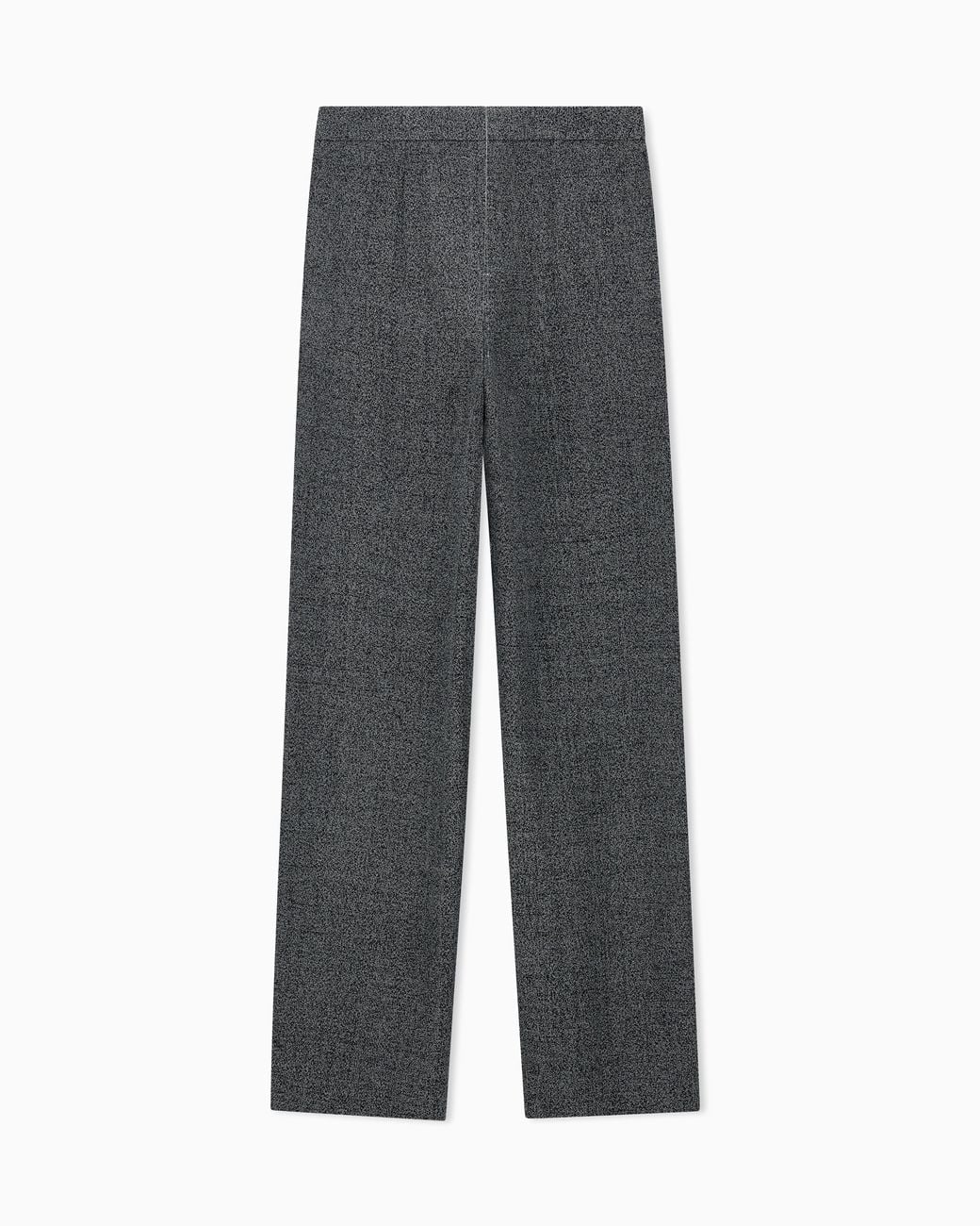 Emporio Armani Gray Mouliné Fabric Pants Signature Capsule