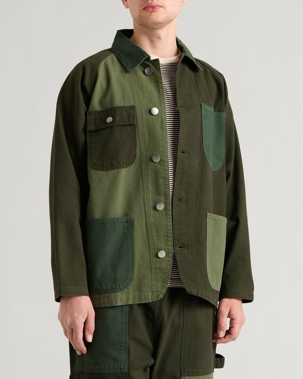 Service Works Green Patchwork Coverall 2.0 Jacket for men
