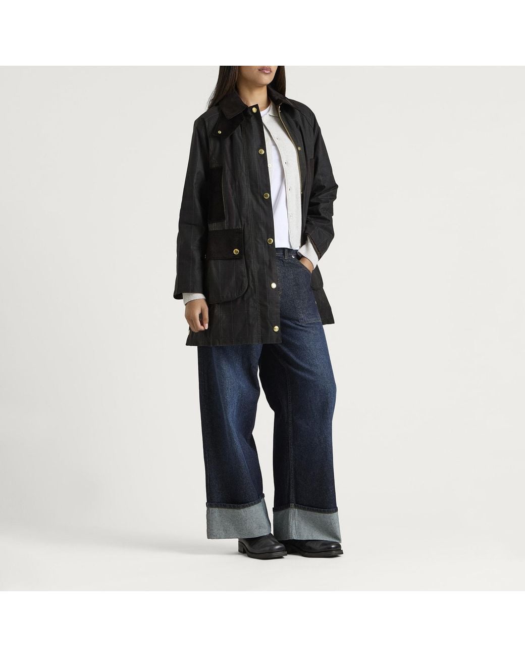 Barbour Black Reimagined Icons Modern Beaufort Wax Jacket