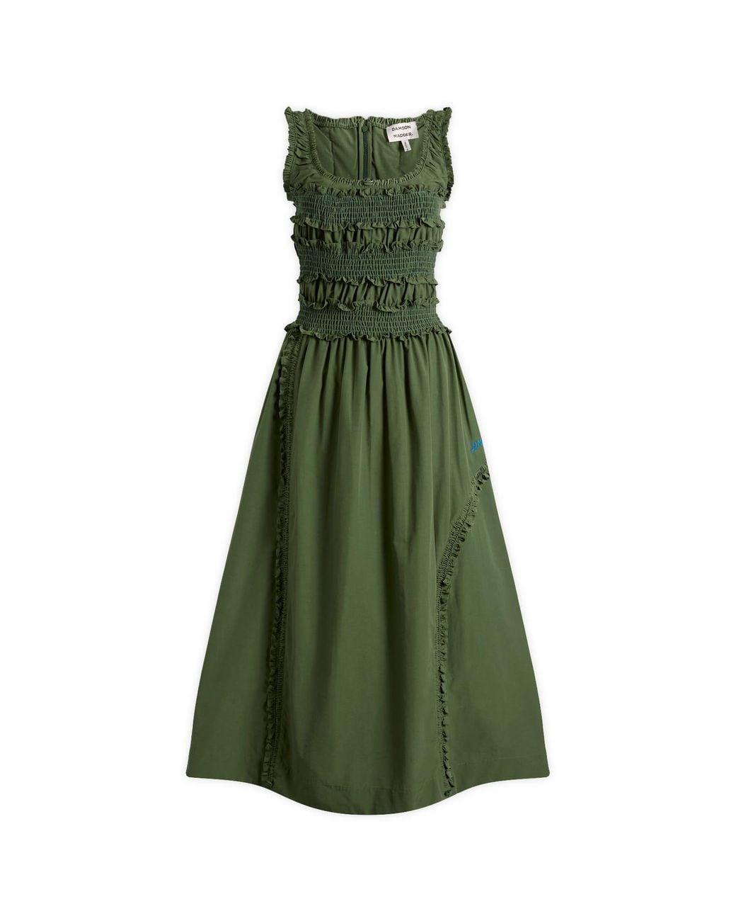 green emerald velvet dress aoife midi dress main image 0