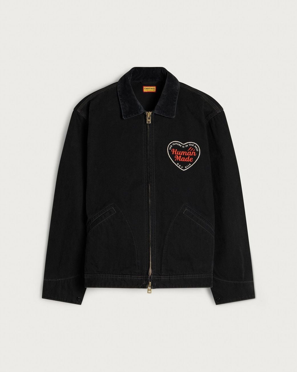 Human Made Black Zip Work Jacket for men