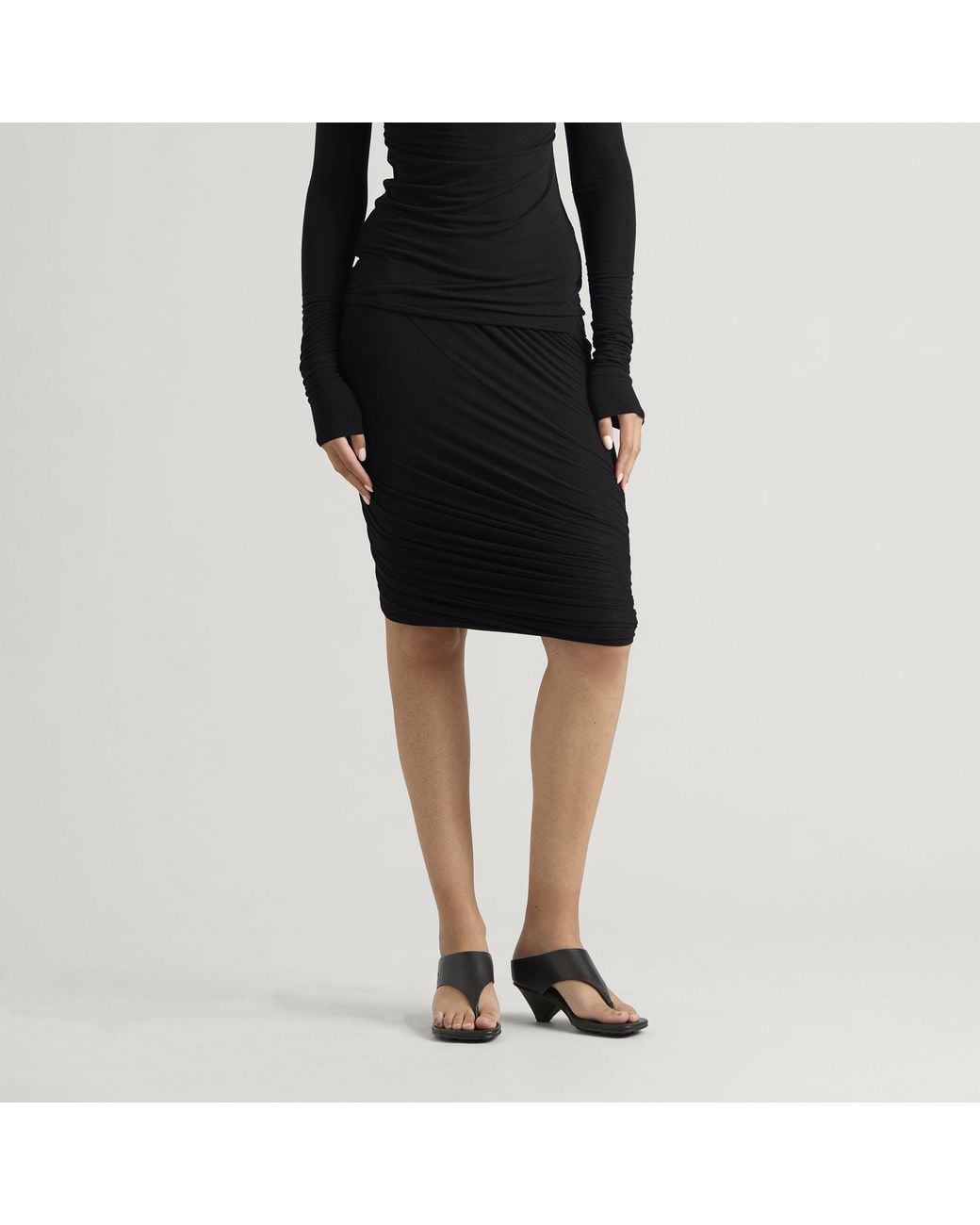 Rick Owens Black Lilies Luna Skirt