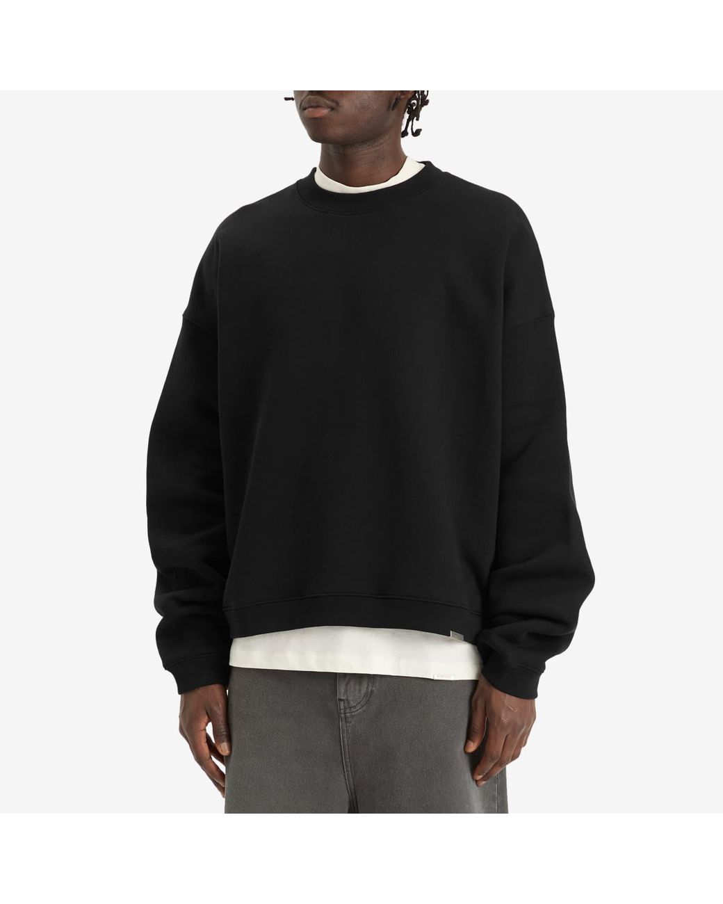 Represent Black Initial Boxy Sweater Sweatshirt for men