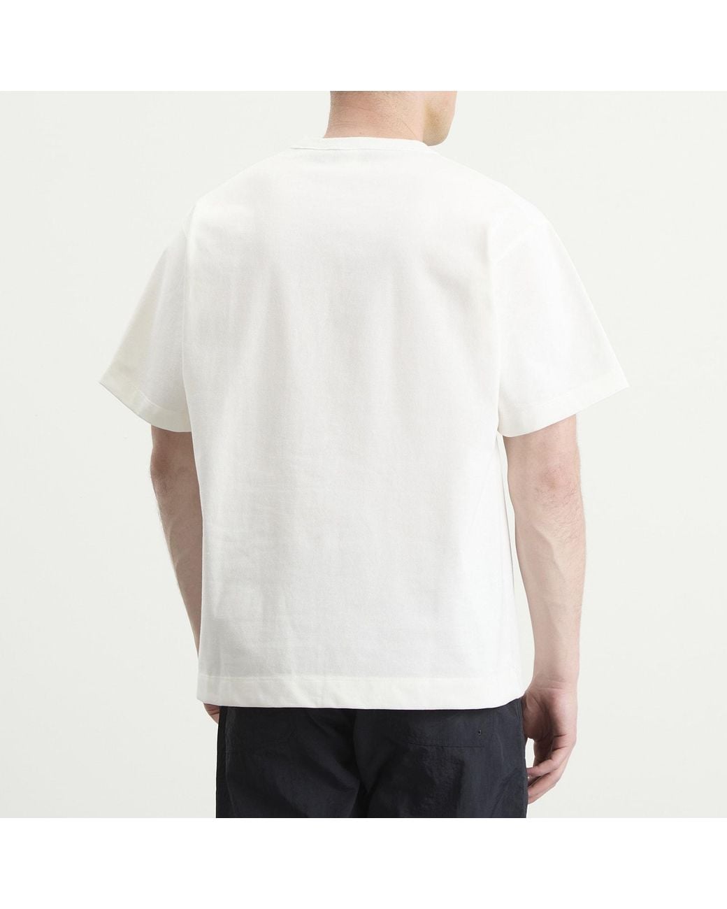NANGA White Eco Hybrid Peak Lover T-Shirt for men