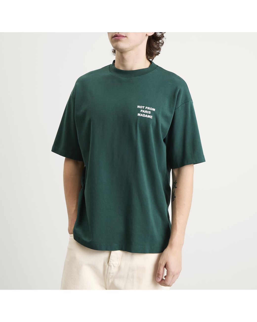 Drole de Monsieur Green Not From Paris Madame T-Shirt for men