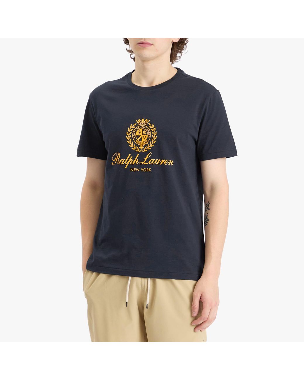 Polo Ralph Lauren Blue Crest Logo T-Shirt for men