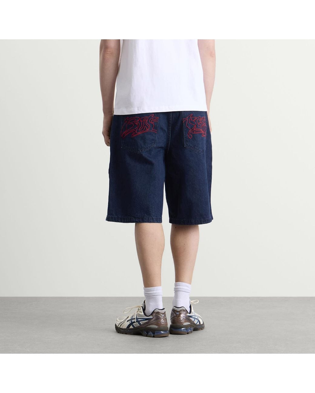 Butter Goods Blue Drummer Baggy Denim Shorts for men