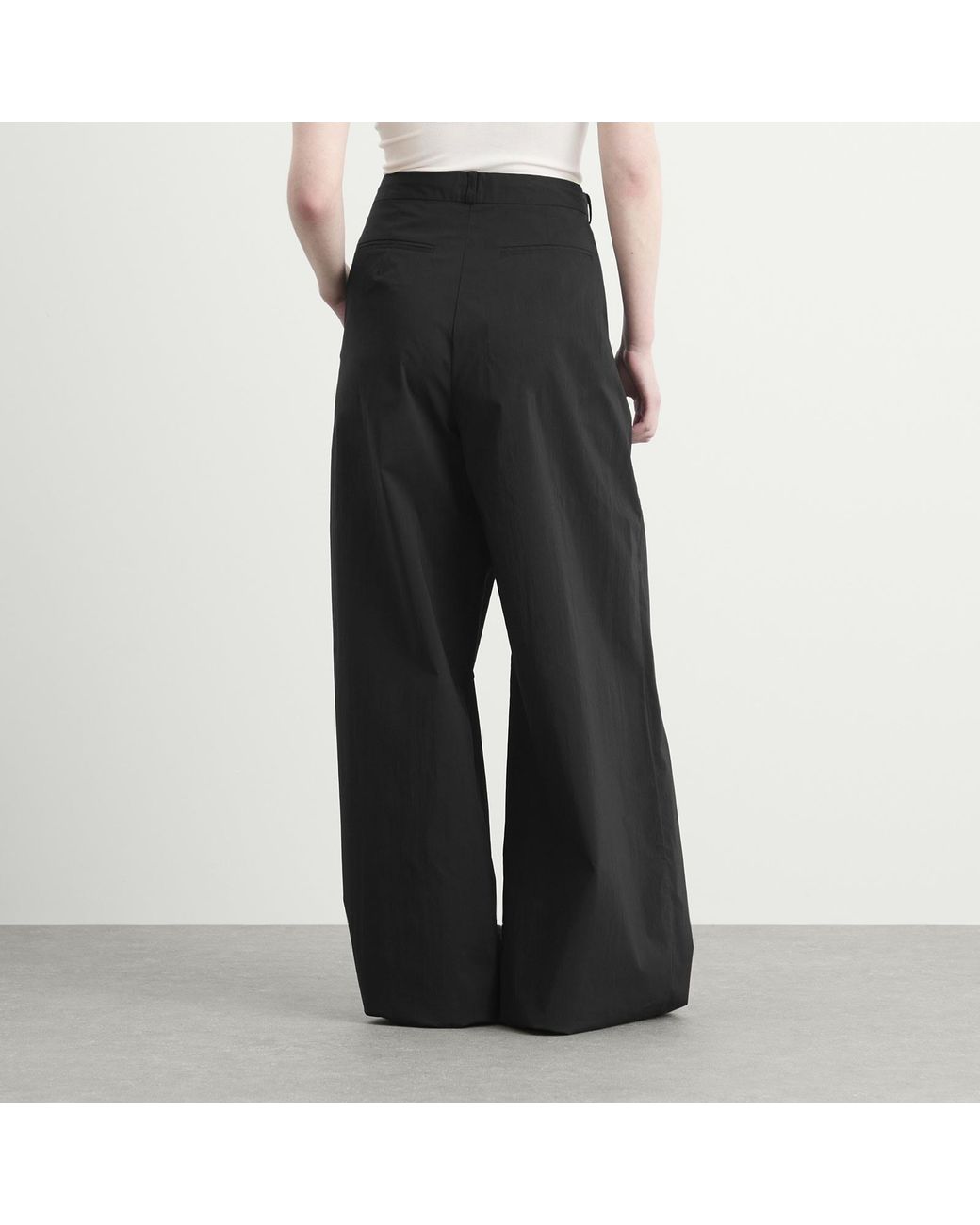 St. Agni Black Adjustable Palazzo Pants