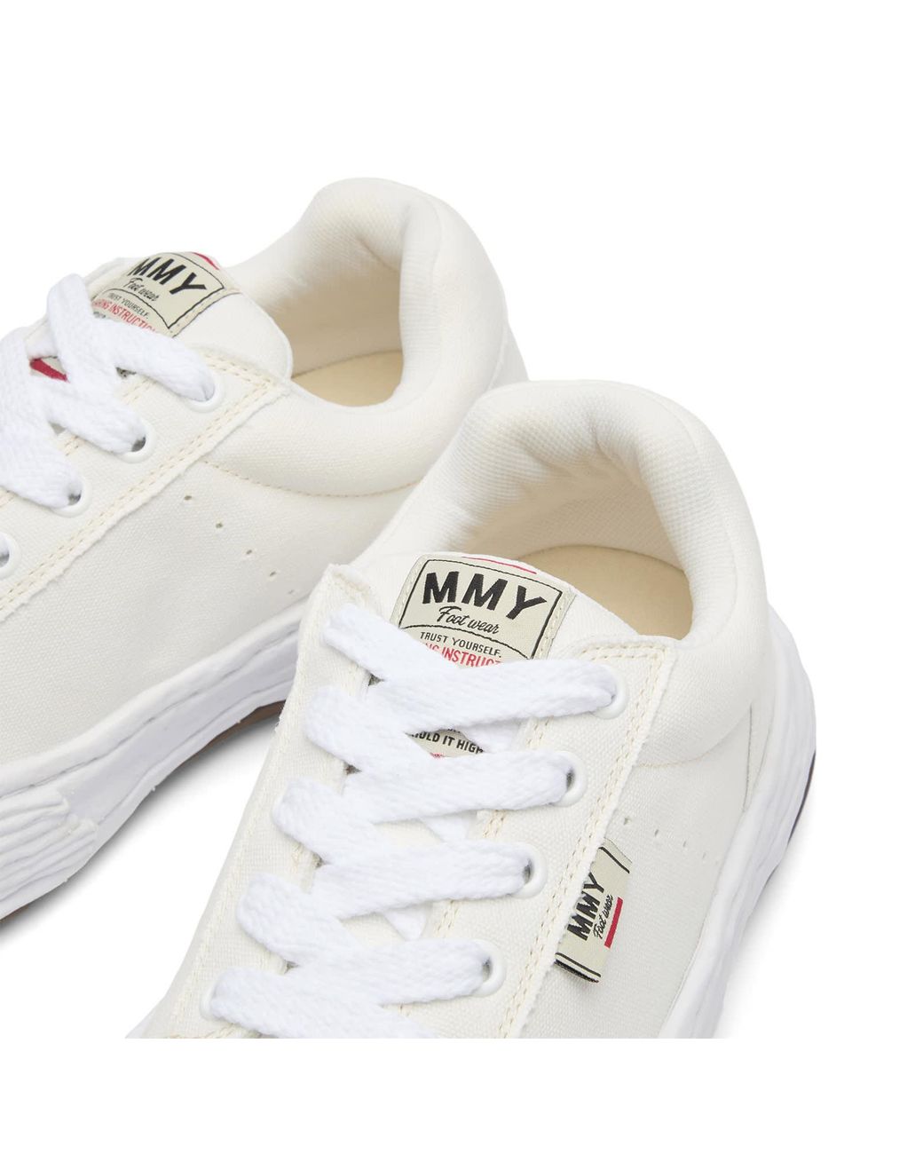 Maison Mihara Yasuhiro White Oliver Canvas Low -Top Sneaker for men