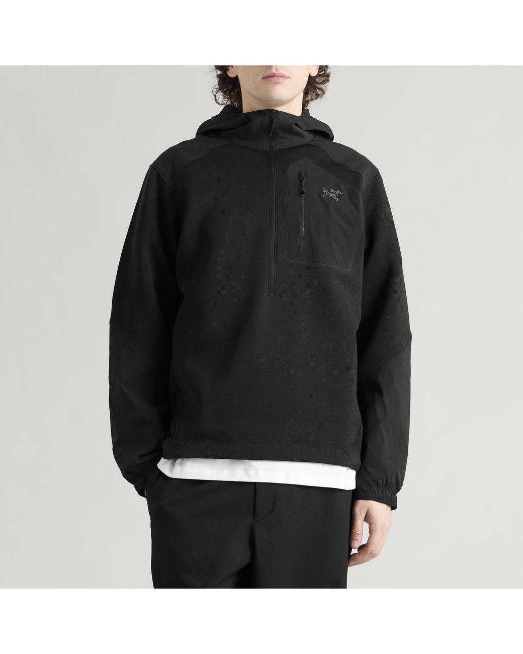 Arc'teryx Black Konseal Pullover Hoodie for men