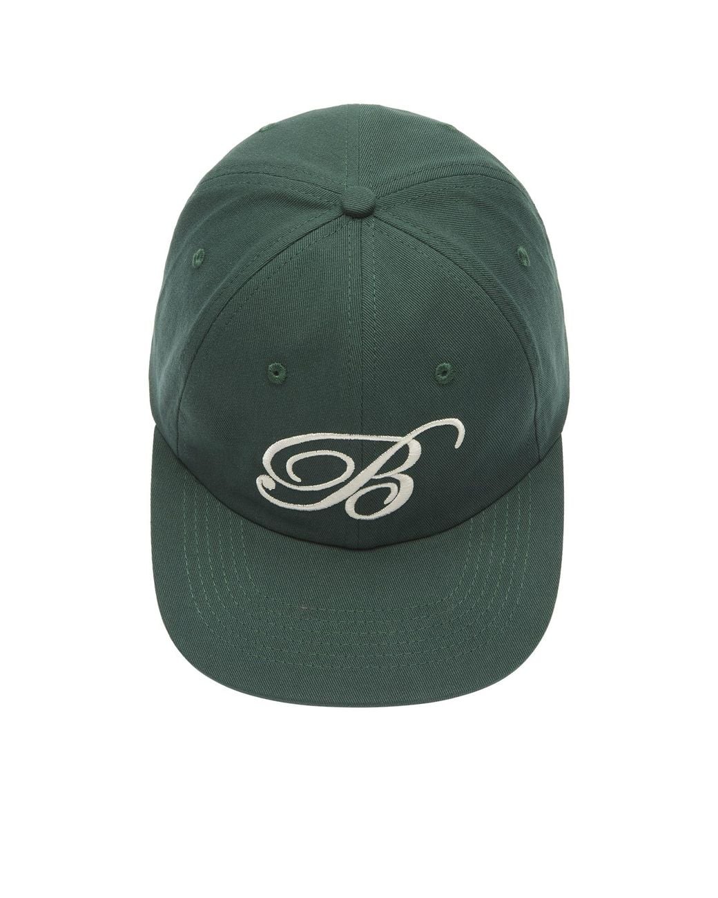 BOUND Green Script Embroidered 6 Panel Cap for men