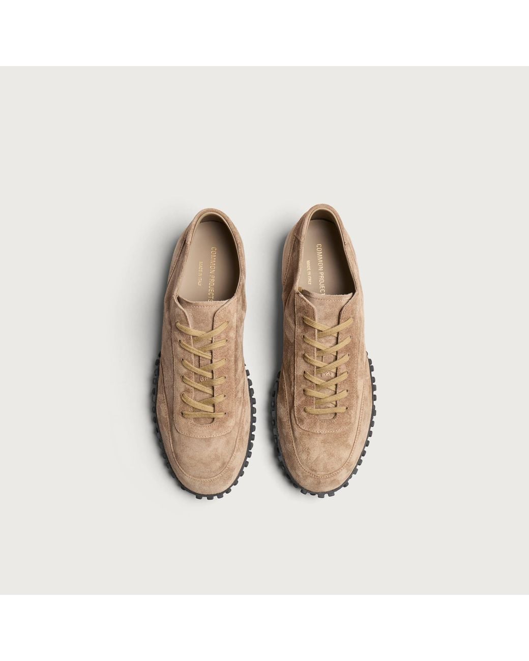 Common Projects Brown Minimal Runner Seventy Suede Sneaker for men