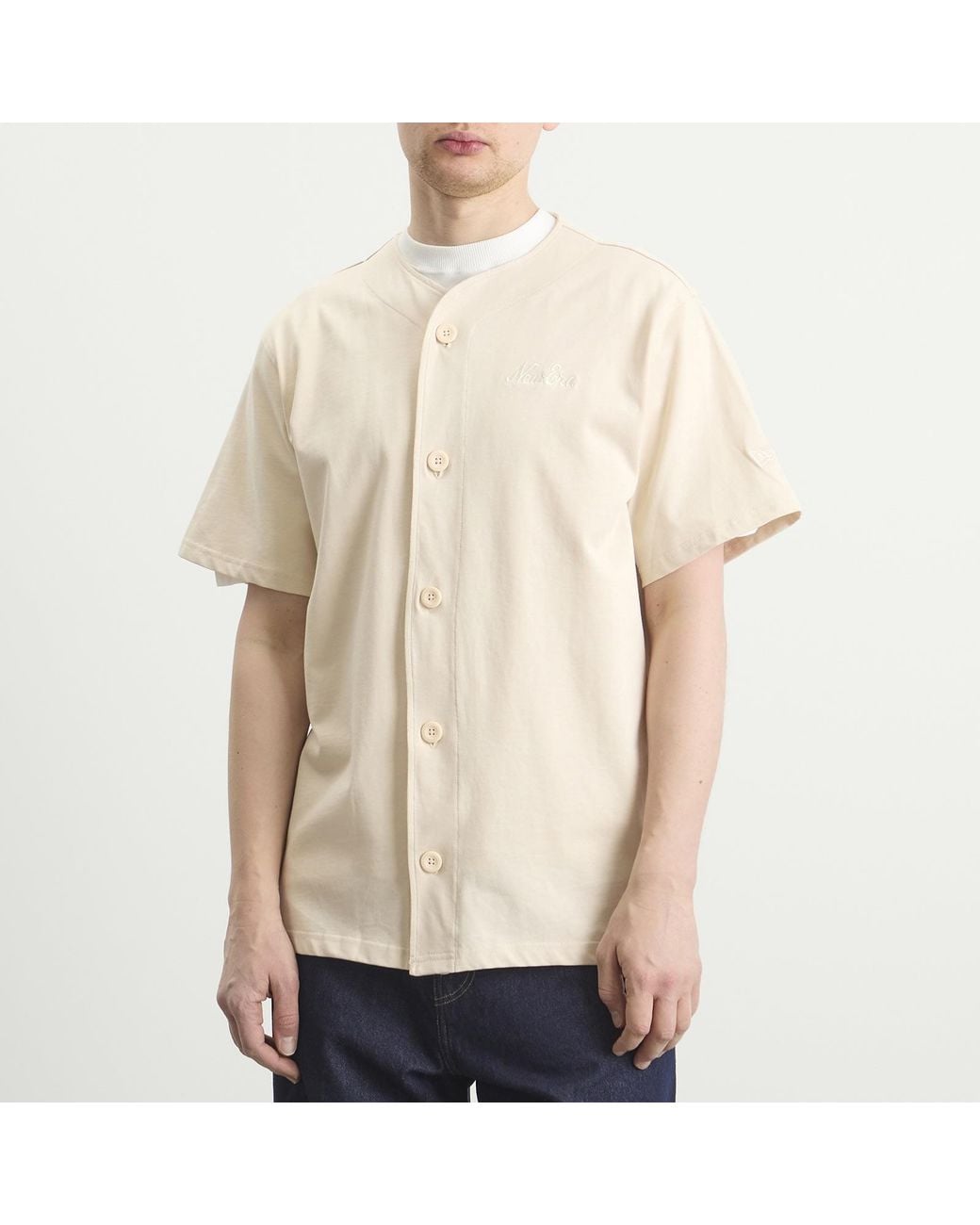 KTZ Natural Script Baseball Jersey for men