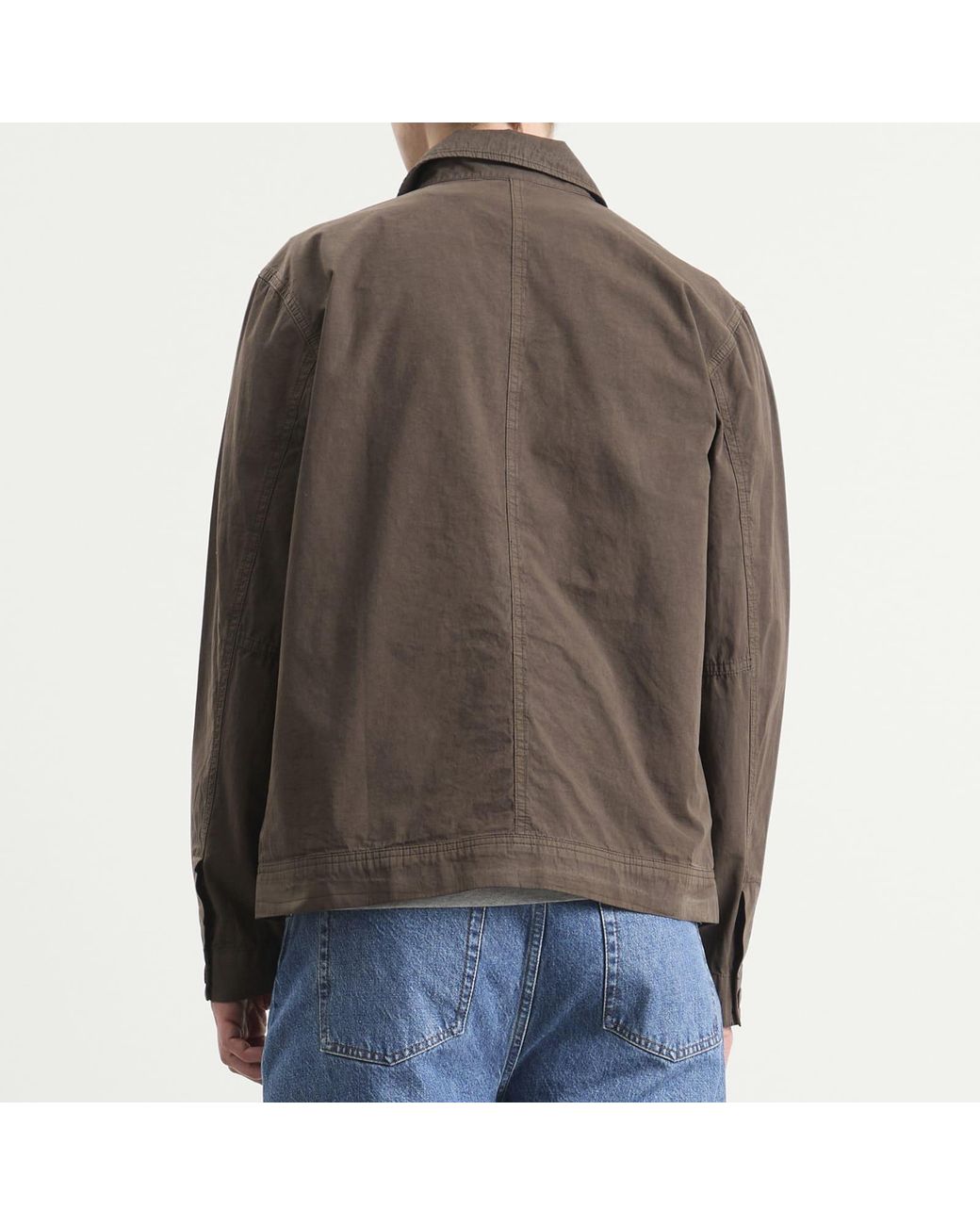 Norse Projects Brown Arresskov Compact Cotton Shirt Jacket for men