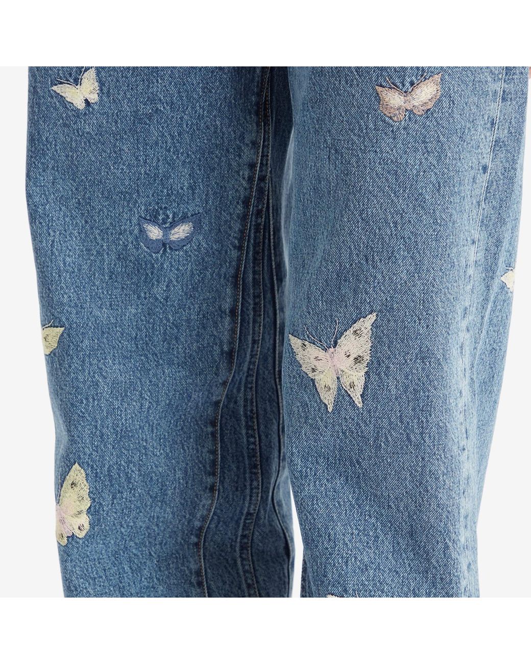 パンツ OUR LEGACY TREBLE CUT Indigo Butterfly M Our Legacy - Treble Cut Indigo Butterfly