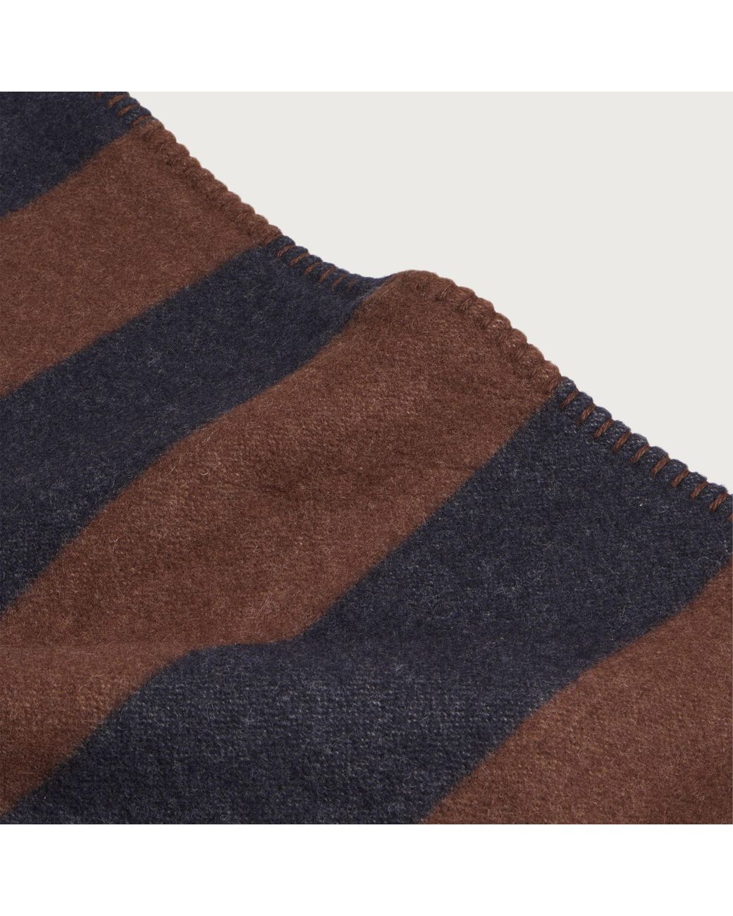 Tekla Black Lambswool Blanket