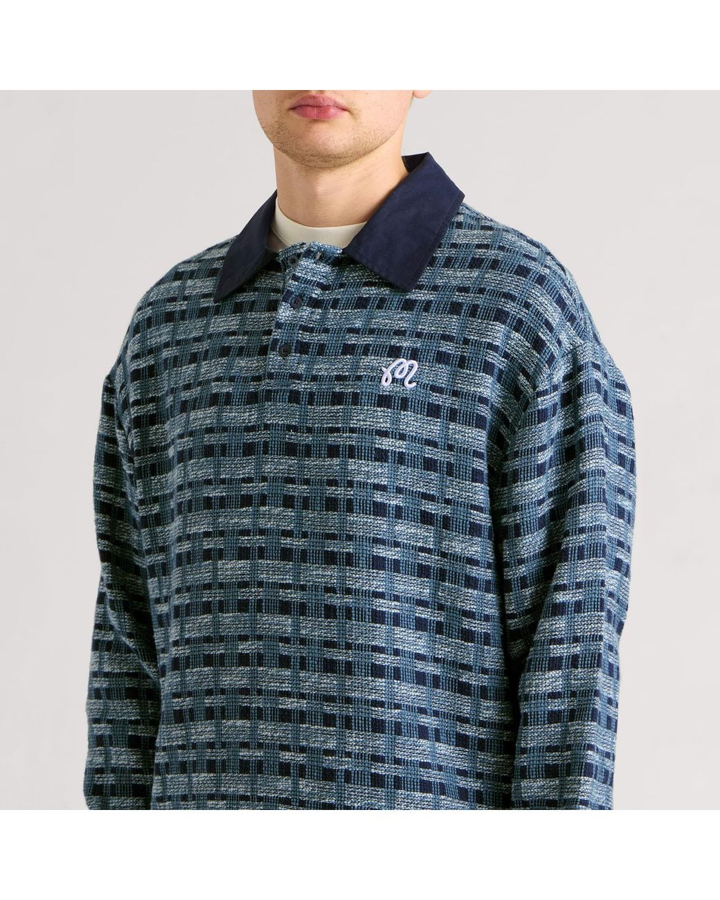 Malbon Blue Wabi Polo for men
