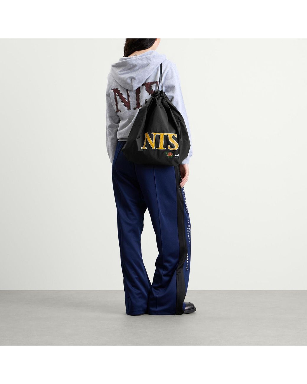 Toga Black Toga X Nts Drawstring Bag