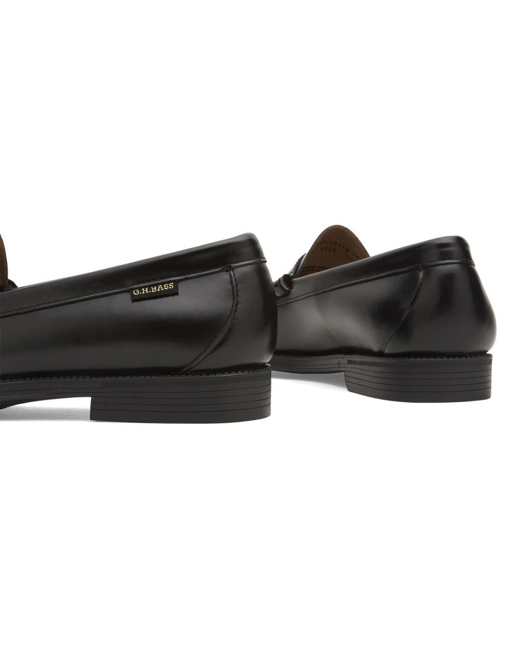 G.H.BASS Black Easy Weejun Larson Flag Loafer for men