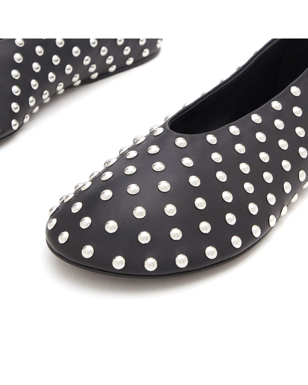 【送料関税込】Jil Sander Ballerina with All Over Studs Jil Sander Ballerina With All Over Studs in Black | Lyst