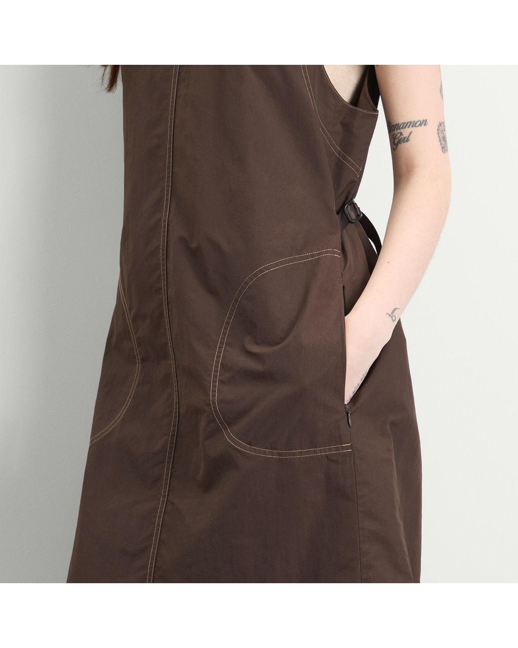 Gramicci Brown Nylon Dress