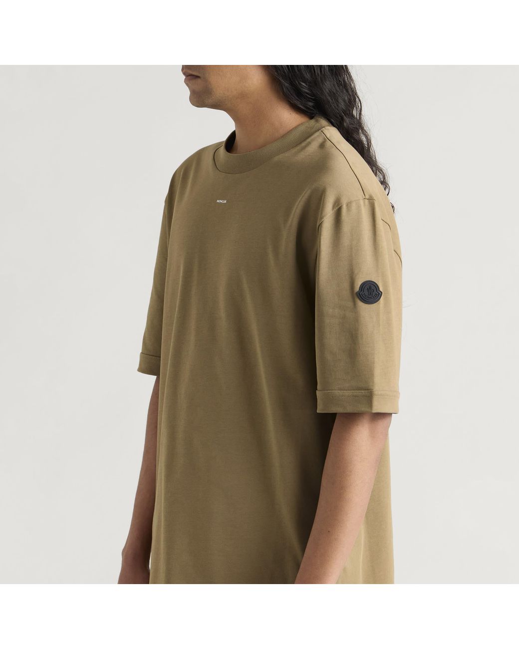 Moncler Green Heavy Cotton T-Shirt for men