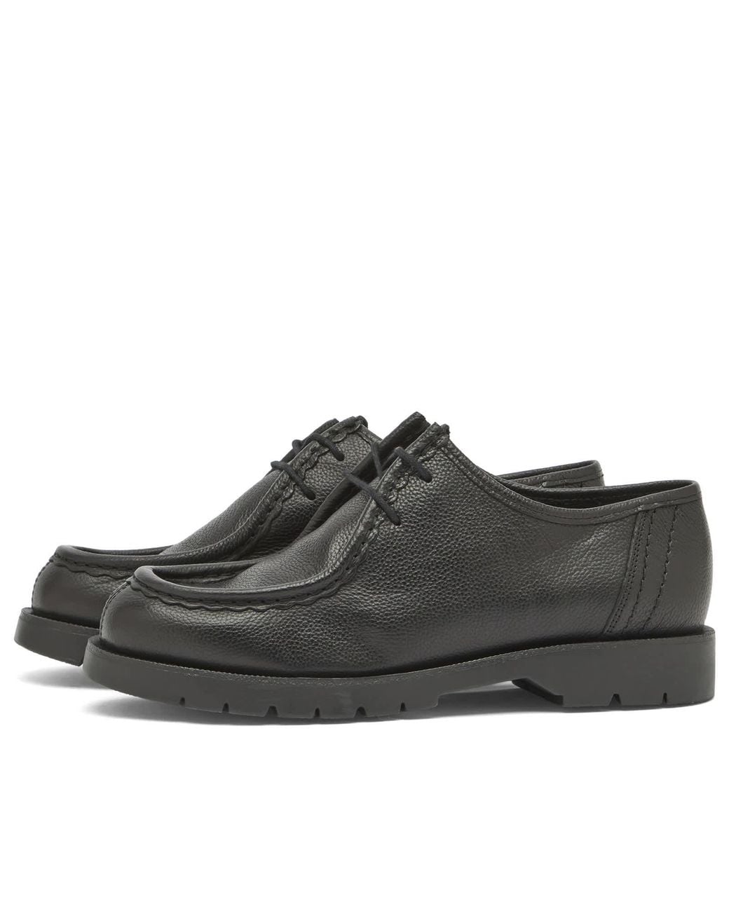 Kleman Black Padror Grain Shoe for men