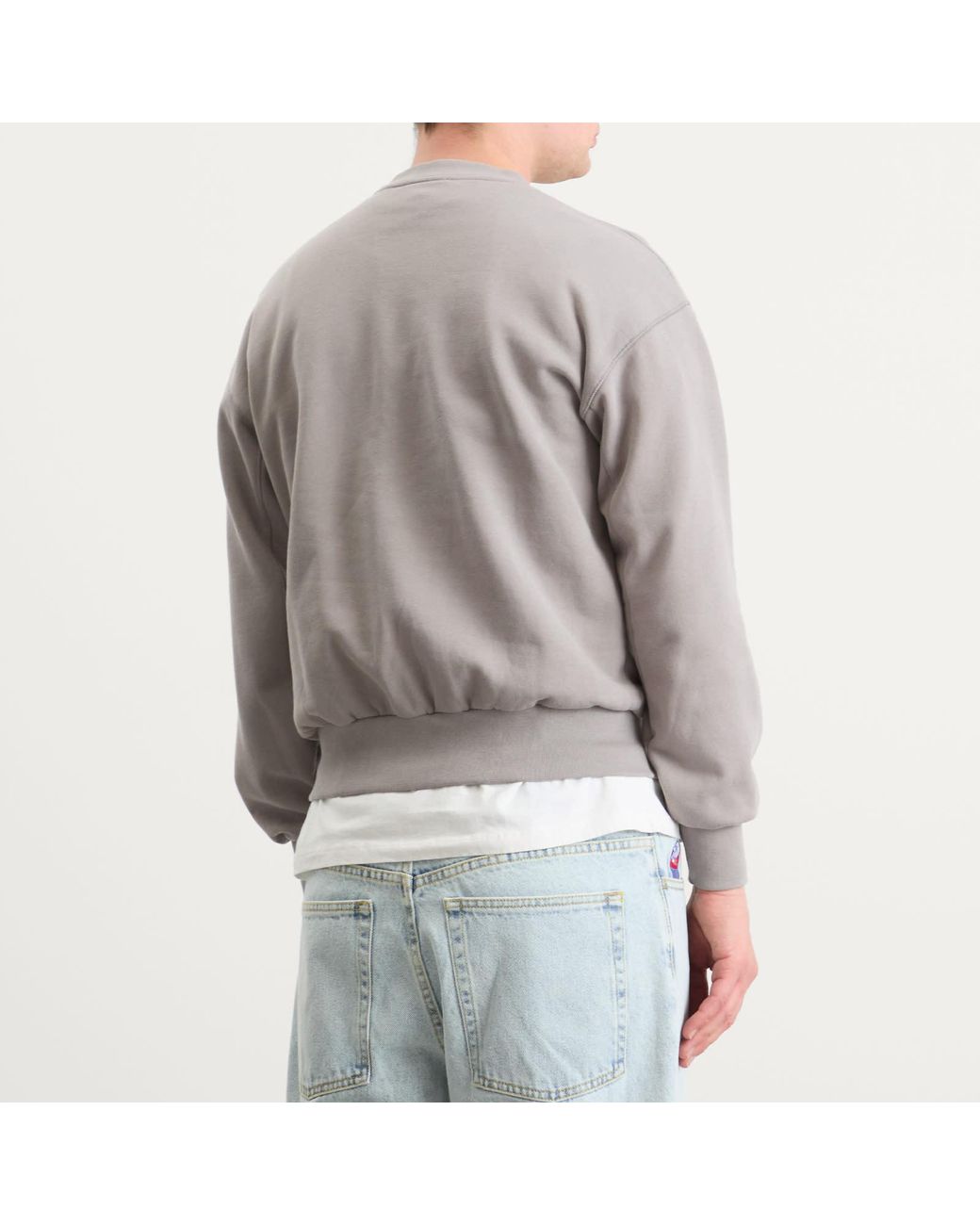 Aries Gray Mini Temple Sweatshirt for men