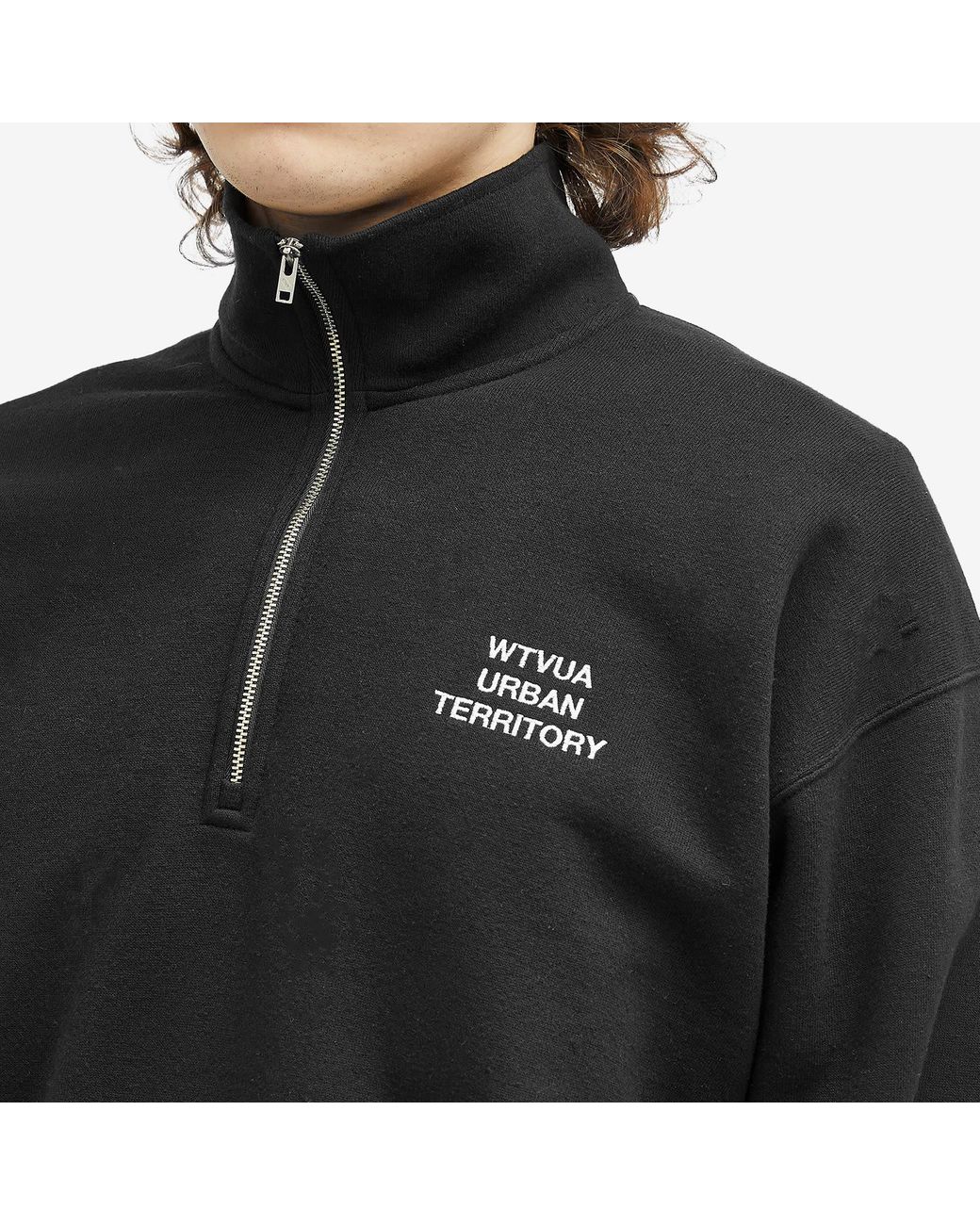 WTAPS ダブルタップス / 20 Embroidered Half Zip Sweat WTAPS 20 Embroidered Half Zip Sweat in Black for Men | Lyst